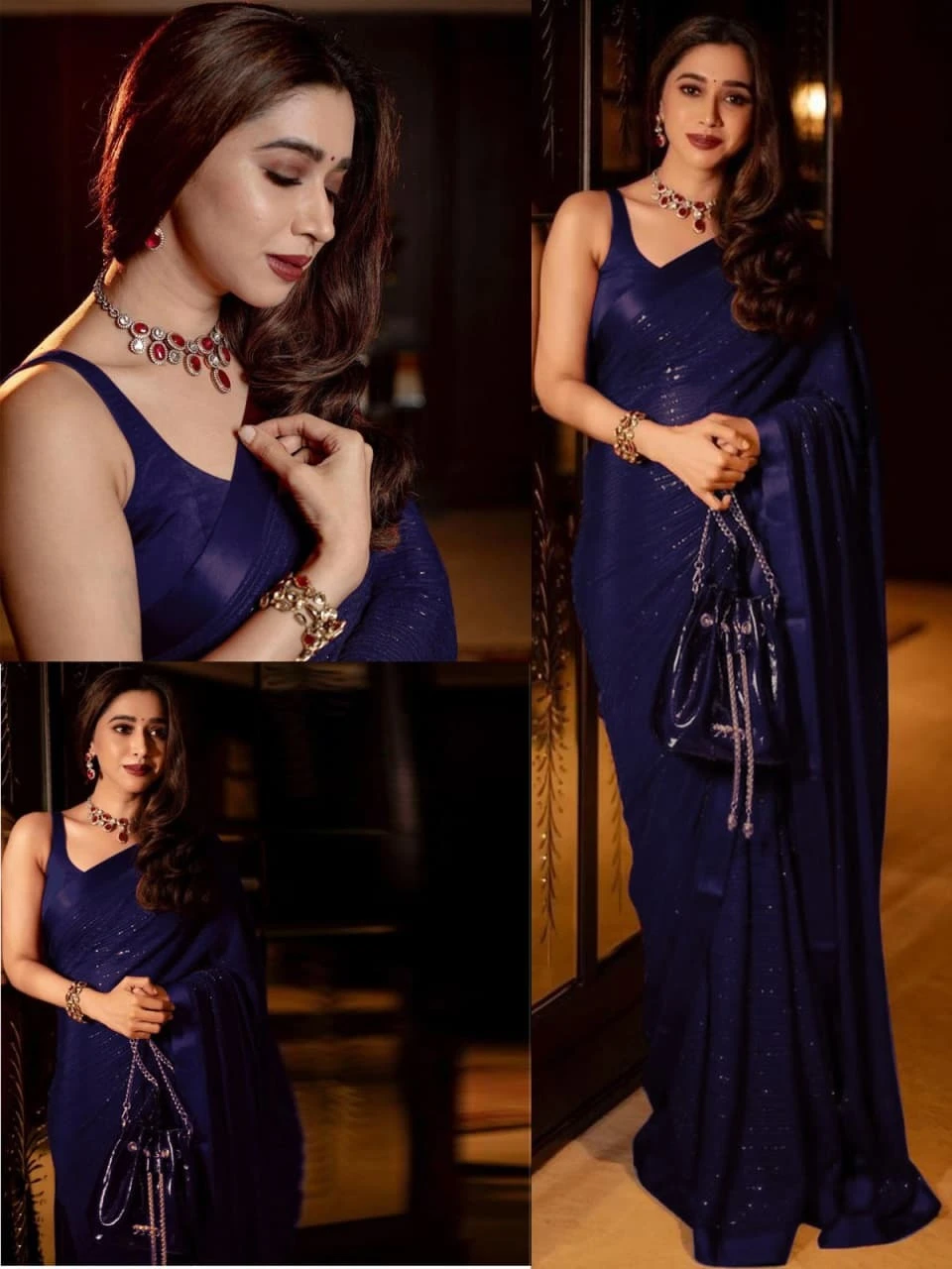Vardan Ethnic Bt 236 Heavy Georgette Wholesale Fancy Sarees Catalog — Wholesale Sarees, MPA wholesale from Surat - Gallery Image 2